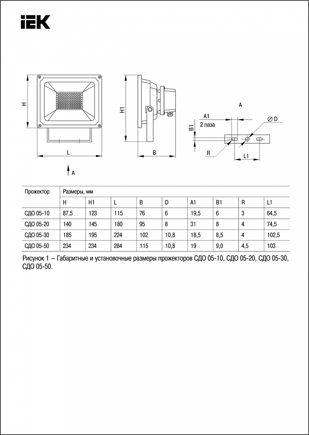 Прожектор светодиодный СДО 05-30 SMD IP65 серый IEK