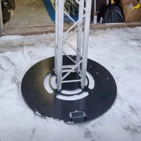 Опора круглая стальная D980x10CUP2 для ферм TC-Q, UFRAME500, UFRAME650. Без полуконнекторов и стаканов
